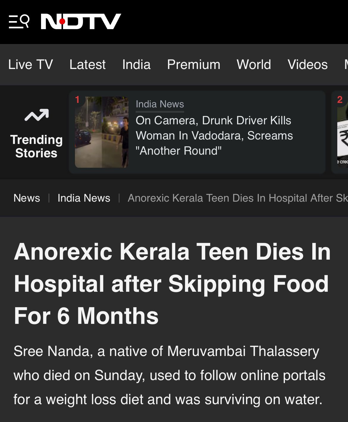 What is Anorexia Nervosa